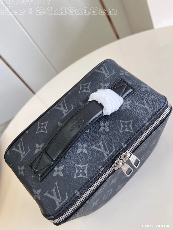 Official oldcobbler TOILETRY LOUIS BAG-24*13*13CM VUITTON 0723